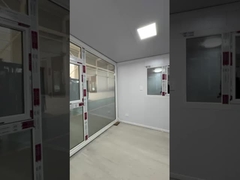 تصميم منزل حاويات قابلة للتوسع 18 ملم أرضية الخيزران الخشب المقارن الإطار الأرضي لغرفتين