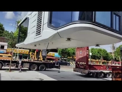 8.5 متر كبسولة الفضاء منزل كبسولة منازل مصنوعة مسبقا مقاومة الرياح