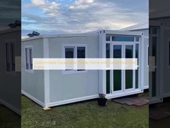 منزل مسبق الصنع قابل للتوسيع وقابل للتخصيص مع إطار من الفولاذ المجلفن