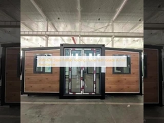 منزل قابل للطي مسبق الصنع من الصلب 20 قدم/40 قدم مع مقاومة للحريق من الدرجة أ