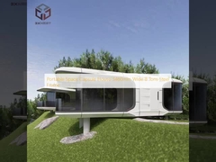 منزل كبسولة فضاء متنقل بعرض 3460 ملم وإطار فولاذي بوزن 8 أطنان