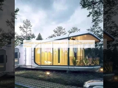 منزل كبسولة فضاء متنقل بسعة 8 أطنان وإطار فولاذي