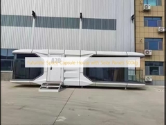 منزل كبسولة الفضاء المستقبلية مع ألواح شمسية 500 كجم