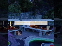 كبسولة الفضاء منزل 8 أطنان مع ستارة كهربائية بدون أساس