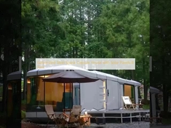 منزل كبسولة فضاء من الفولاذ المغلف مع ألواح شمسية 8 أطنان