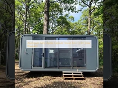 آلومنيوم سبيكت Apple Capsule House 6m x 3.3m تعمل بالطاقة الشمسية