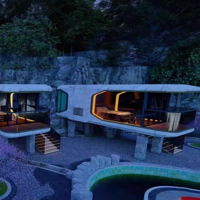 شراء كبسولة الفضاء منزل 8 أطنان مع ستارة كهربائية بدون أساس online manufacture