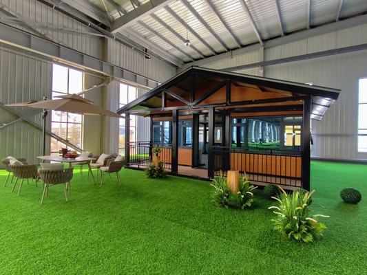 شراء منزل مطوي حديث مع سمك أرضية 50 ملم ونوافذ زلقة PVC online manufacture