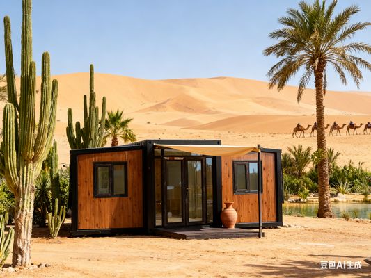 شراء Heavy-Duty Foldable 20ft Container with Bathroom Wet-Dry Separation and Optional 18mm Thick Fireproof Cement Fiber Floor تصنيع عبر الإنترنت