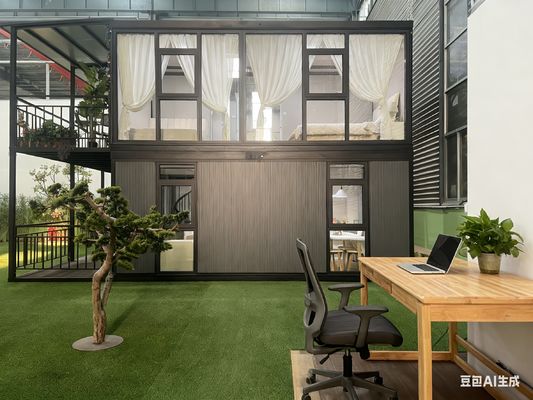 شراء فترة تركيب قصيرة منزل مزدوج قابل للتوسع المنازل الجاهزة الحديثة والتصميم الأنيق تصنيع عبر الإنترنت