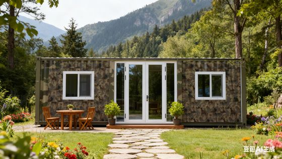 شراء مساحة أرضية 37 متر مربع وفي منزل حاوية بجناح مزدوج قابل للتوسيع مع حمام فاصل بين الرطب والجاف online manufacture