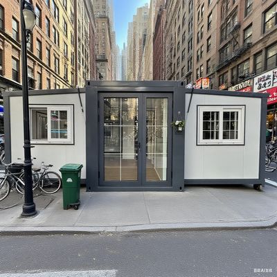 شراء Spacious Foldable 20ft Container with 37 Square Meters Floor Area and 50-75 Mm EPS Sanwich Panel تصنيع عبر الإنترنت