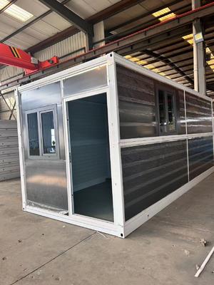 شراء Permanent Flat Pack Folding House Eco-Friendly and Structured Surface with Electrostatic Spraying White تصنيع عبر الإنترنت