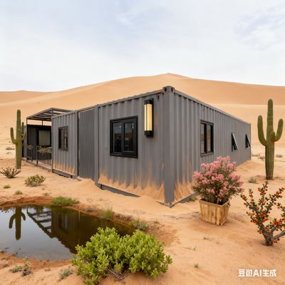 شراء 40ft Expandable Container Home with 18mm Thick Fireproof Cement Fiber Floor and 72m² Floor Area Expandable to L11800*W6220*H2480mm تصنيع عبر الإنترنت