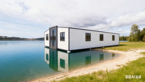 شراء 40ft Expandable Container Home with 72㎡ Floor Area 4.6 Tons Net Weight and 3-6 People Accommodation تصنيع عبر الإنترنت