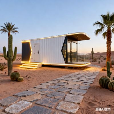 شراء منزل كبسولة الفضاء-29 مع ديكور داخلي مخصص و L8560 * W3460 * H3400 تصنيع عبر الإنترنت