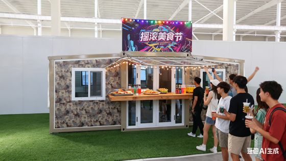 شراء حاوية قابلة للطي من الفولاذ بباب واحد مقاس 20 قدمًا مع حمام بفصل بين الرطب والجاف ونظام توزيع كهربائي قياسي تصنيع عبر الإنترنت