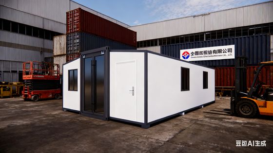 شراء 3.75 Tons 56 Square Meters Prefab Folding House with More Than 30 Years Lifespan and Foldable Container House Design تصنيع عبر الإنترنت