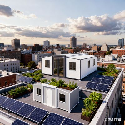 شراء منزل طوابق مزدوج صغير مع مساحة أرضية 56 متر مربع L9000 * W6220 * H2480mm وأكثر من 30 عاما العمر تصنيع عبر الإنترنت