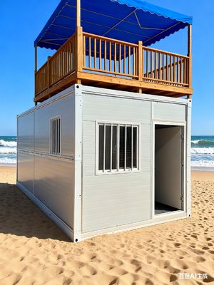 شراء 2 Bedroom Flat Pack Folding House with 0.5KN/㎡ Wind Resistant and Level 8 Seismic Performance تصنيع عبر الإنترنت