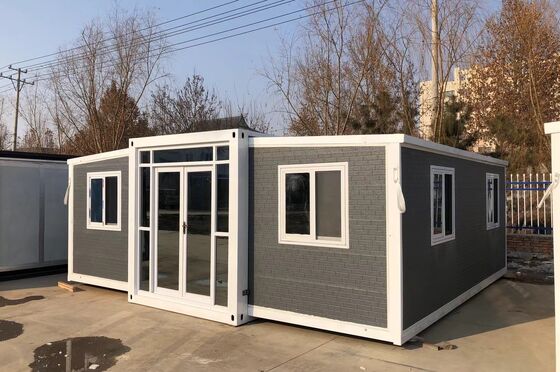 شراء Foldable 20ft Container with Galvanized Light Steel Frame 1,172 Cubic Feet Capacity and Wet-Dry Separation Bathroom Ideal for Prefab Tiny Homes تصنيع عبر الإنترنت