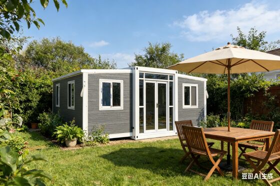 شراء Foldable 20ft Container with Galvanized Light Steel Frame 37 Square Meters Floor Area and Wet-Dry Separation Bathroom تصنيع عبر الإنترنت