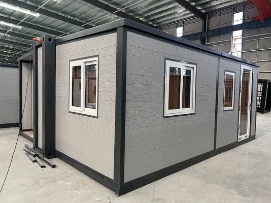 شراء Modern 27.5 Square Meters Prefab Folding House with Grade 8 Earthquake Resistance and Fully Galvanized Side Frame تصنيع عبر الإنترنت