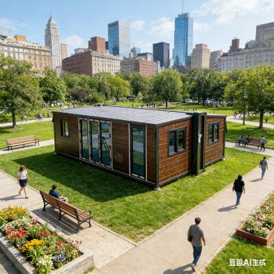 شراء Prefab Folding House with Grade 8 Earthquake Resistance 27.5 Square Meters Floor Area and Folded Size L5900 W700 H2480mm تصنيع عبر الإنترنت