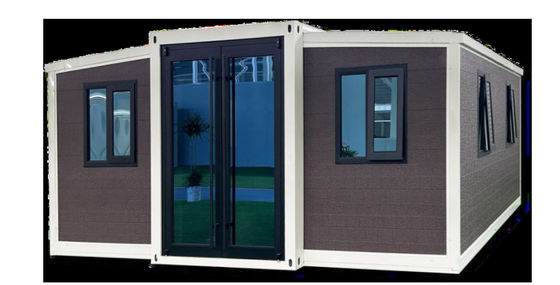 سقف معدني مغلف 40ft حاوية قابلة للتوسع المنزل مع نظام كهربائي و 32A حماية التسرب