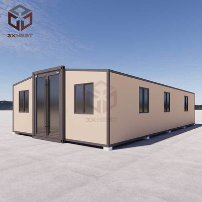 مضاد للنار 40ft الحاوية القابلة للتوسع المنزل النموذجي مع التراس