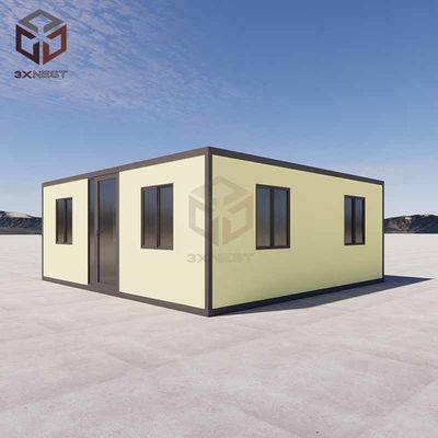 40ft قابلة للتوسيع المعدة مسبقاً قابلة للطي منازل الحاويات المأوى التجميع السريع