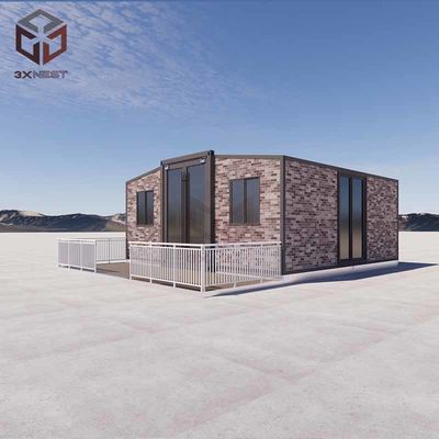 الزلزال الدرجة الثامنة هيكل فولاذي ذو جناحين حاوية منزل جاهز