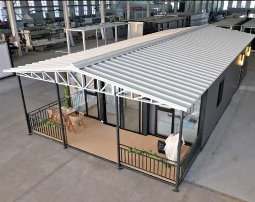 الإقامة المؤقتة أو الدائمة منزل حاويات قابل للتوسع 30FT مع باب أمان من الفولاذ