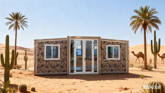 إطار الفولاذ الخفيف المصقول حاوية قابلة للطي 20ft مع T50mm EPS لوحة ساندوتش