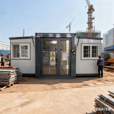 Modern Design Stackable Foldable 20ft Container with Manual Locking Mechanism and Galvanized Light Steel Frame