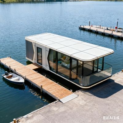 غطاء الفضاء الحديث مع L8560 * W3460 * H3400 الأبعاد التزيين الداخلي القابل للتخصيص لشخصين الإقامة