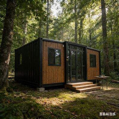 حاوية قابلة للطي بالكامل ومجلفنة بطول 20 قدمًا مع مواد مقاومة للحريق ونظام كهربائي قابل للتخصيص