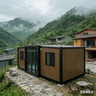 Foldable 20ft Container with Fully Galvanized Main Frame Fire-resistant Materials and 20+ Years Lifespan for Prefab Tiny Homes