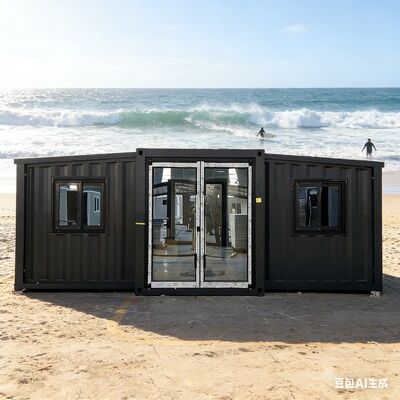 حاوية قابلة للطي مجلفنة بالكامل بطول 20 قدمًا مع عزل حراري ونظام كهربائي قابل للتخصيص