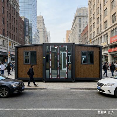 حاوية قابلة للطي بطول 20 قدمًا مع إطار رئيسي مجلفن بالكامل وغرف نوم قابلة للتخصيص وعزل حراري وصوتي